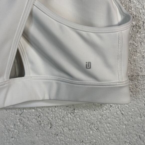 Ideology Plus Size Medium Impact Sports Bra, White 1X - Picture 4 of 7